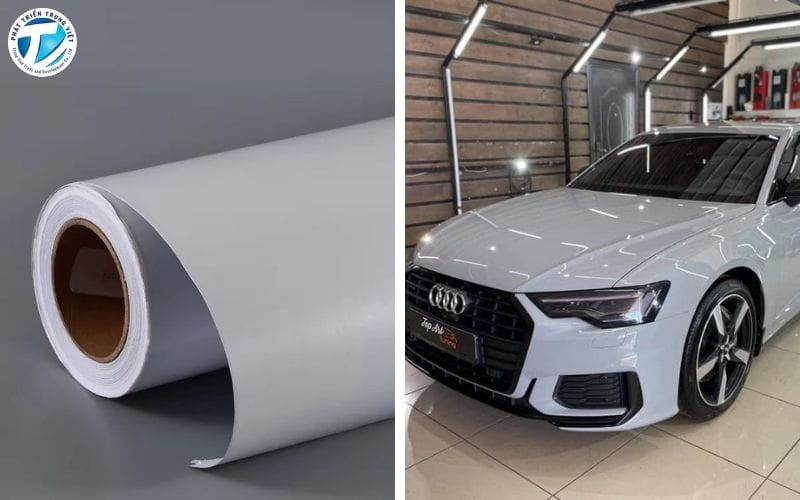 Decal ô tô trắng sữa hãng Scolor dày 120gr